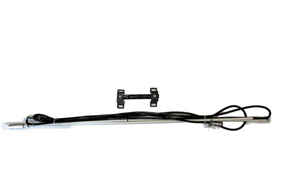 Smart Chock Pole Assembly with Black Cord and Mounting Bracket