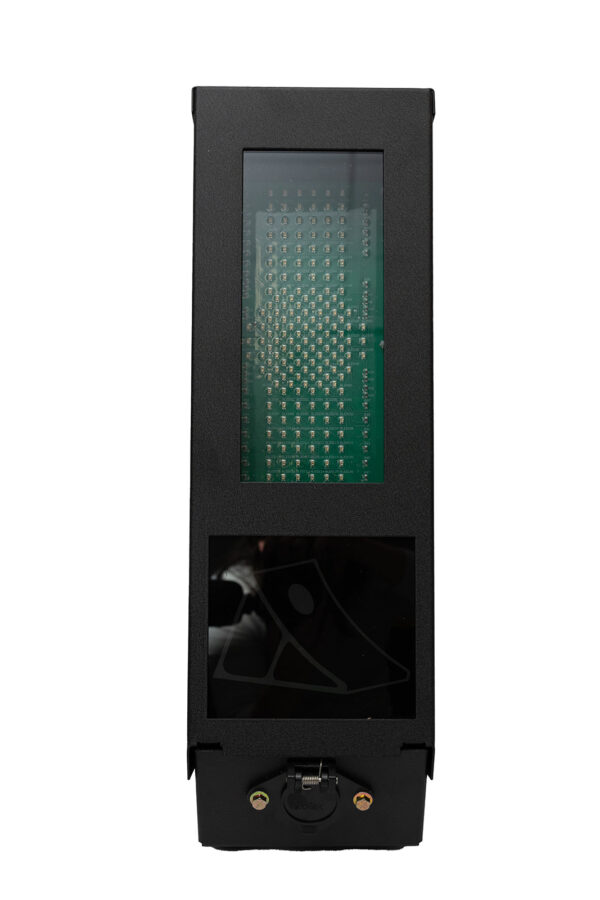 Smart Chock Outside Box with Rectangular Light and Red Chock Icon